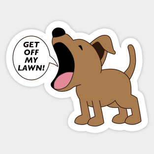 Get Off My Lawn Sticker